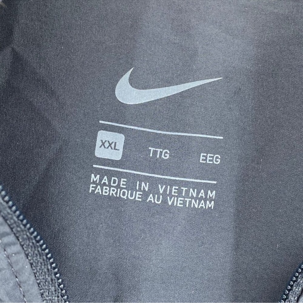 Nike Blue Zip Windbreaker Jacket | Size XXL